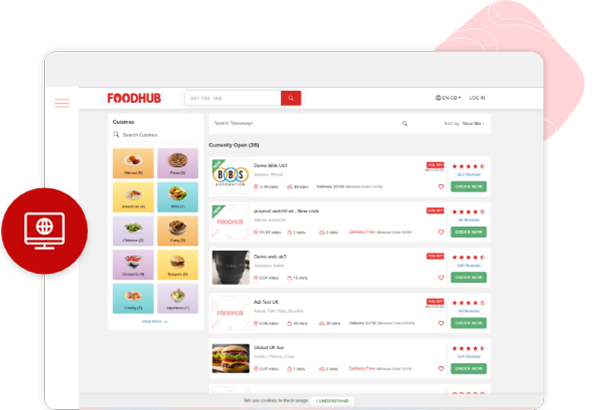 Online food ordering portal
